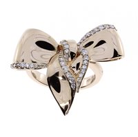 Ringe Damiani Dame Fiocco in Rosègold Diamante 20068762 - 20068762